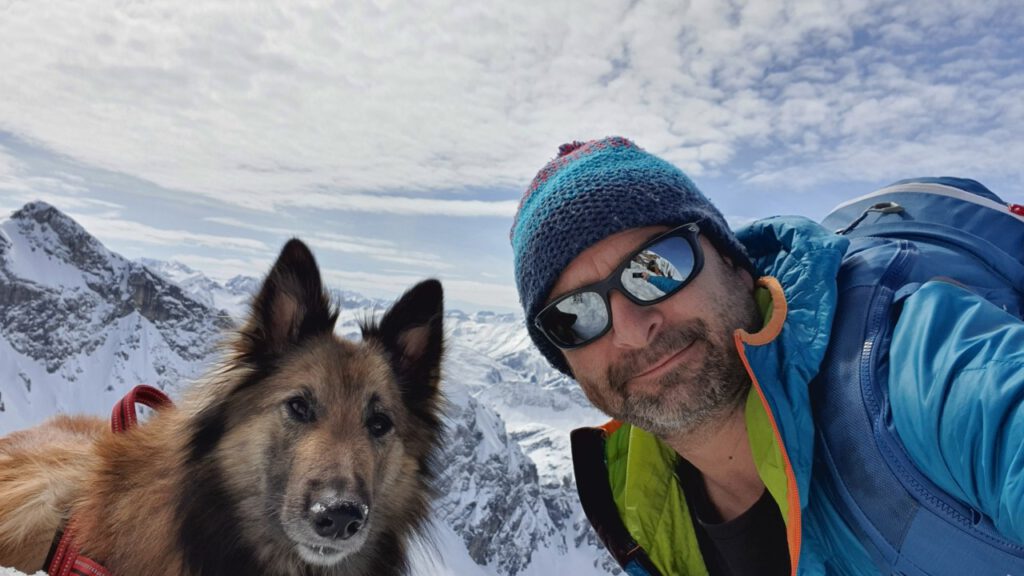 Alfred Essenwanger mit Hund